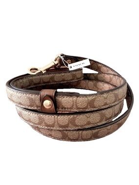 NIB Coach Signature Canvas Tan Pet Leash 🐶